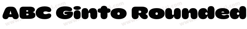 ABC Ginto Rounded Nord Unlicensed T字体转换